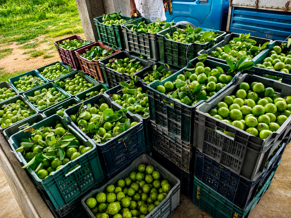 Guava Harvest for Market Supply