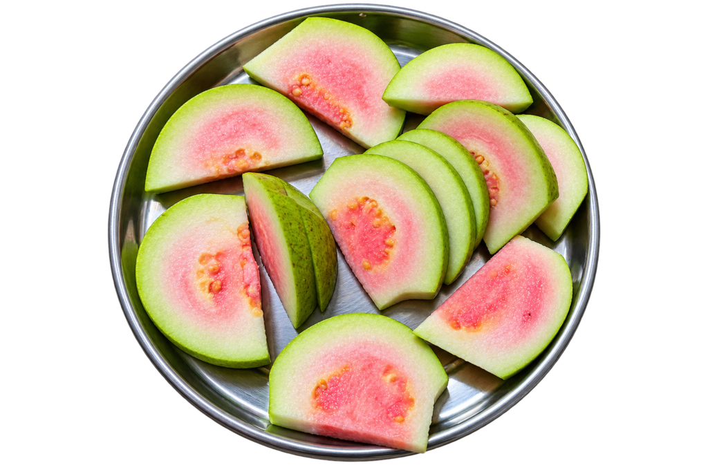 Fresh Guava in a Plate